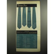 1955 Dominique France Uranium Ties Ad - Uranium The season's newest coloring