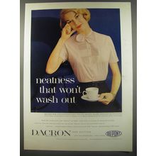 1956 Du Pont Dacron Advertisement - Helitzer Bros. Blouse - Won't Wash Out