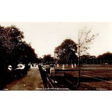 Ladies Matches at Addiscombe Tennis Courts London Old Real Photo Postcard