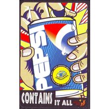 Pepsi Contains It All S'pore TransitLink Train/Bus Card