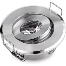 Pack of 10 Mini LED 2" Recessed Spotlight Cabinet Lighting 1X3W Chrome Color 3W