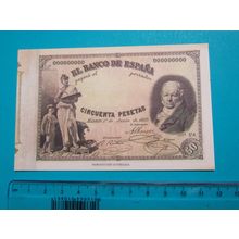 Espana Spain 1889 50 Pesetas Banknote Reproduction - 83