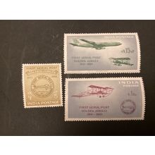 ICOLLECTZONE India 336-338 VF NH Aviation
