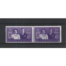 SouthAfrica.SG112 2d King George VI and Queen Elizabeth Pair.Mounted Mint.Aug25b