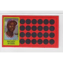 1981 Topps Scratch-Off Mickey Rivers #31 baseball card –Scratchoffs-Rangers