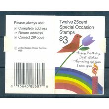 2395-2398a Bk165 Empty Booklet Covers L00182