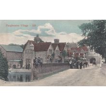 Wall Gathering At Pangbourne Troublesome Children & Parents Meeting Old Postcard