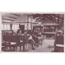 Army Military Billiard Writing Room Victoria Station Old YMCA Series Postcard