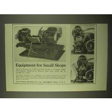 1922 Van Norman Re-li-o No. 2 Wet Grinder Ad - Small Shops