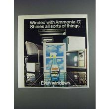 1980 Windex Cleaner Ad - With Ammonia-D
