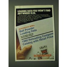 1980 Winchester Western Ball Powder Loading Data Ad