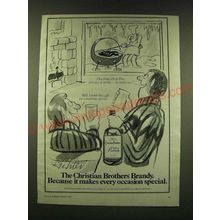 1978 Christian Brothers Brandy Ad - Cartoon by Mischa Richter