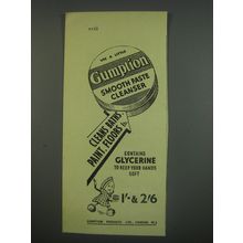 1949 Gumption Smooth Paste Cleanser Ad - Use a little Gumption Smooth Paste