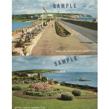 Sandown Isle Of Wight 2x Rare SAMPLE 1970s Postcard s
