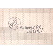 Fiddle Your Gas Water Meter Comic Crime Postcard