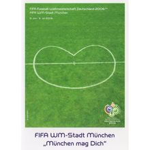 Munchen Germany Stadium FIFA 2006 World Cup Fussball Postcard