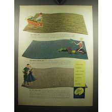 1957 Lees Carpet Ad - For Longer Wear