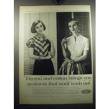 1957 Du Pont Dacron Advertisement - Judy Bond Clothing