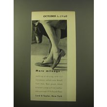 1960 Lord & Taylor Shoes by Amalfi Advertisement - More Mileage
