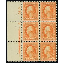 429, Mint VF LH 6¢ Plate Block of Six Stamps * Stuart Katz