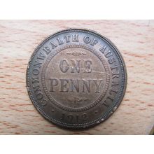 Australia 1912h (Heaton) 1d Penny Coin