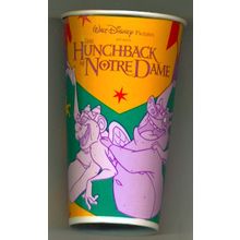 1996 HUNCHBACK OF NOTRE DAME original Burger King paper soda cup