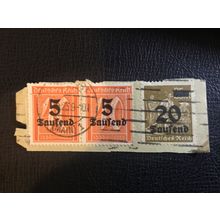 ICOLLECTZONE Germany 242 (20), 245 on piece VF used