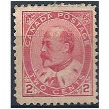 Canada 1903 SG177 2c Pale Rose-Carmine Mounted.Mint