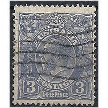 Australia 1928 SG100 3d Dull Ultramarine Fine Used . ..