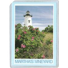 MA Martha's Vineyard Lighthouse Postcard Edgartown Light lighthouse_box1~544