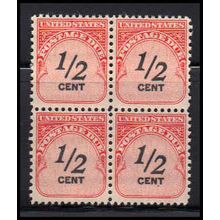 J88 1/2c Postage Due Fine MNH Blk/4 O7062