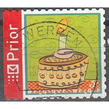 Belgique 2006 Michel 3638IBD O Cote (2008) 1.50 € Gâteau d'anniversaire