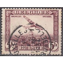 Belgique 1930 Michel 283 O Cote (2008) 1.30 € Avion Fokker F.VII Cachet rond