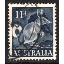 AUSTRALIA 1959/62: AUSTRALIAN ANIMAL DEFINITIVES - 11d BANDICOOT USED (G1)