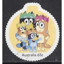 AUSTRALIA: 2024, MERRY CHRISTMAS BLUEY, USED SELF-ADHESIVE MY STAMP. 107