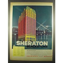 1955 Sheraton Blackstone Hotel Ad - In Chicago