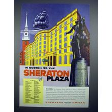 1955 Sheraton Plaza Hotel Ad - Baltimore