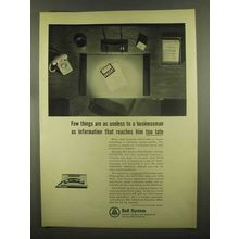 1965 Bell Telephone Ad - Information Reaches Too Late