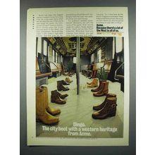 1973 Dingo Boots Ad - The City Boot With a Western Heritage from Acme