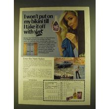 1980 Neet Hair Remover Ad - I Won't Put on My Bikini
