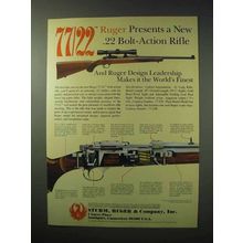 1984 Ruger 77/22 Rifle Ad - Bolt-Action