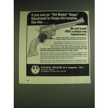 1984 Ruger Revolver Ad - If you own an Old Model Blackhawk or Single-Six
