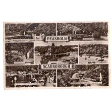 PEASHOLM PARK, SCARBOROUGH, multiview vintage used postcard RP 1953 =