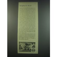1949 ICI Chemicals Ad - Sulphuric Acid