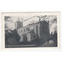 St Mary's Church Rickmansworth Postcard Hertfordshire