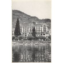Hotel Suisse Montreux Switzerland Old Postcard