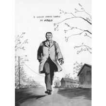 John Lewis in Martin Luther King March But As Non SNCC Postcard