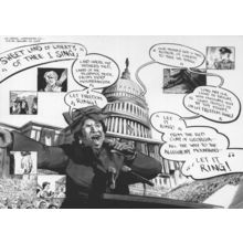 Arethra Franklin President Barrack Obama Black Power Song Postcard