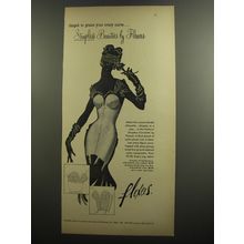 1952 Flexees Flatterin' Strapless Corselette Ad - Shaped to praise