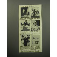 1967 U.S. Savings Bonds Ad - 25 year history